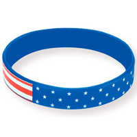 Patriotic Awareness Bracelet 100% Silicone